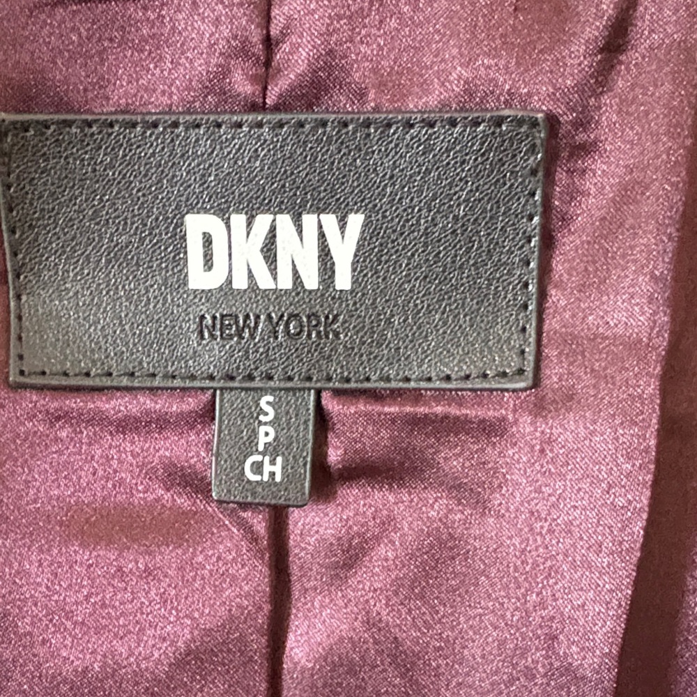 DKNY Purple Faux Fur Coat - Picture 3 of 4